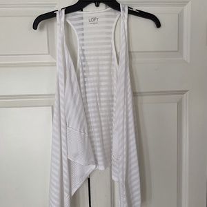 Ann Taylor LOFT Open Front Sleeveless Top